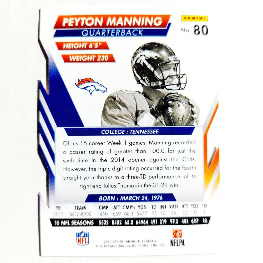 Denver Broncos (Peyton Manning) - FTBL [10_PM1] - Picture 3 of 3